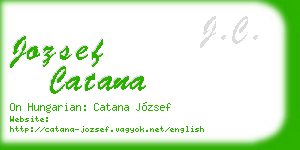 jozsef catana business card